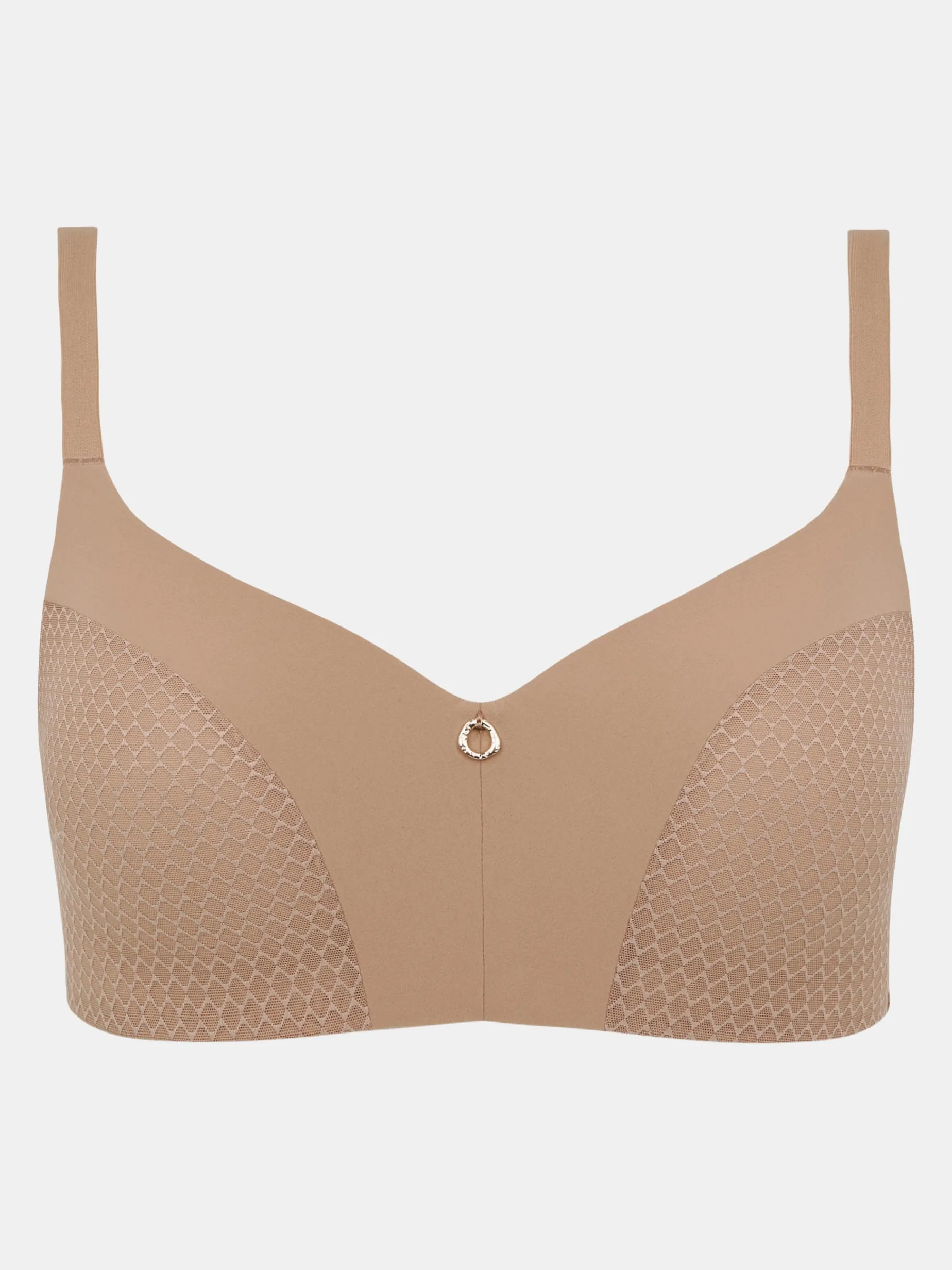 Chantelle EasyFeel Honey Beugelloze BH - Coffee Latte