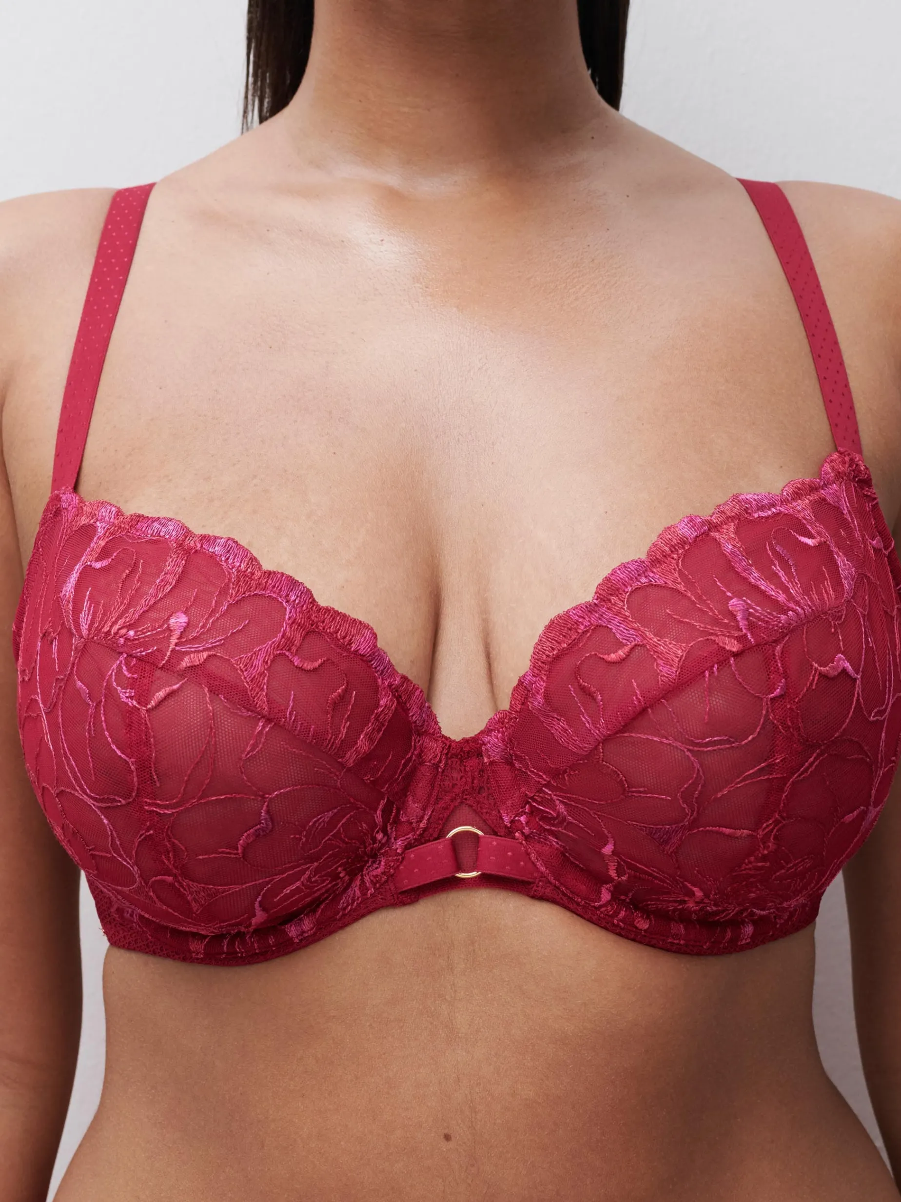 Chantelle FLEURS Beugel BH - Candy Apple Shades