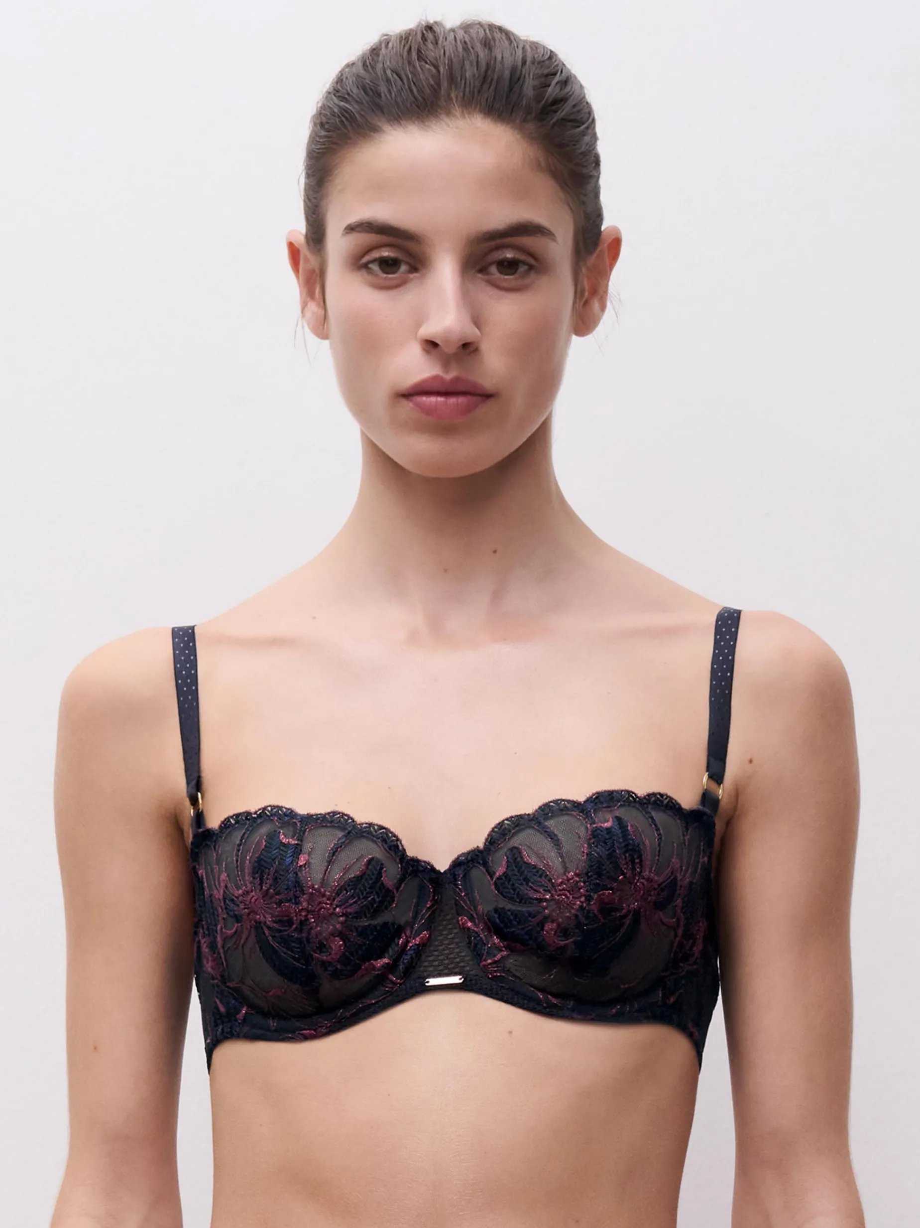 Chantelle FLEURS SIGNATURE Balconette BH - Sailing Blue Lurex