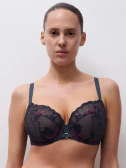 Chantelle FLEURS SIGNATURE Beugel BH - Sailing Blue Lurex