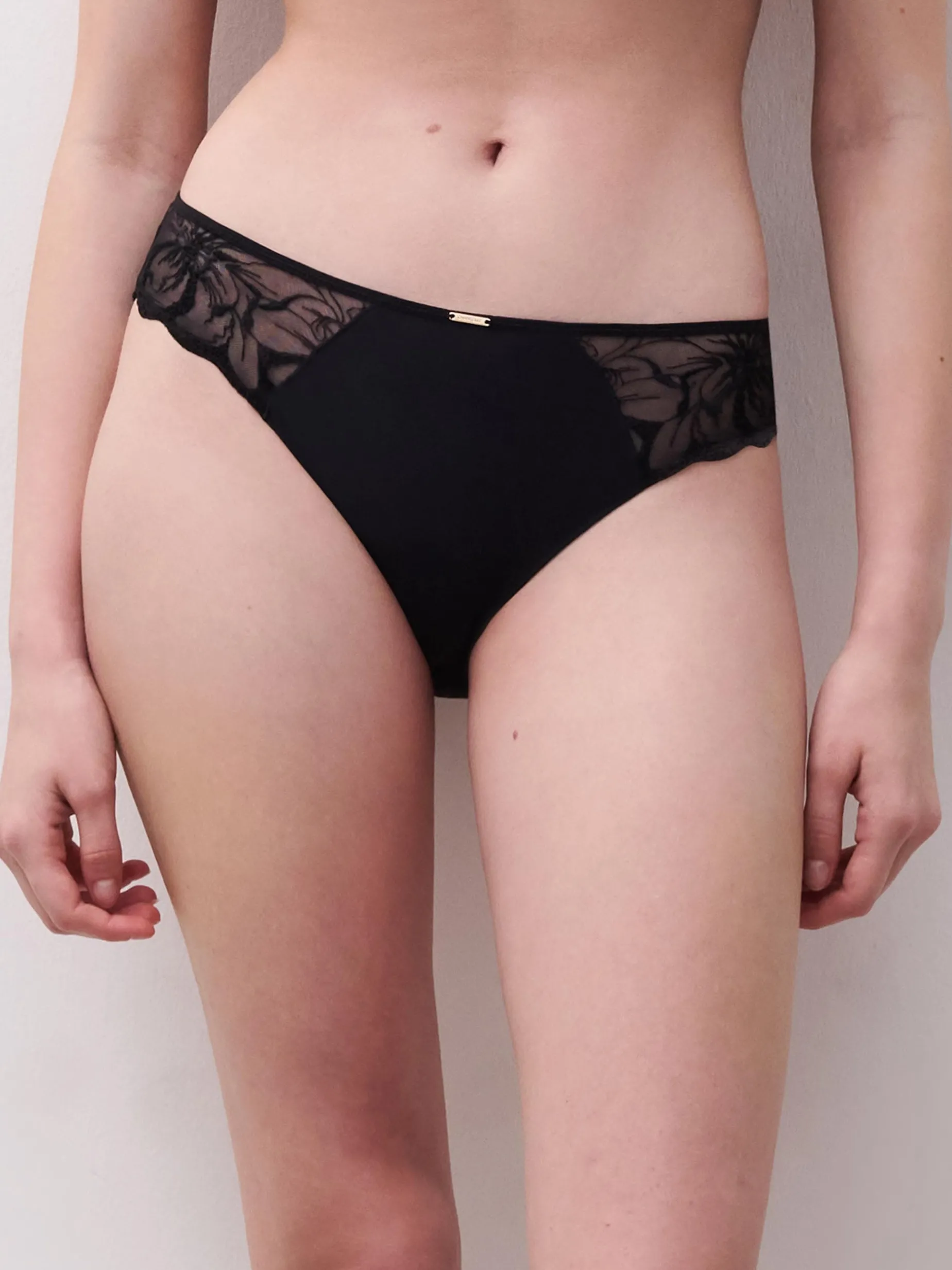 Chantelle FLEURS Slip - Zwart