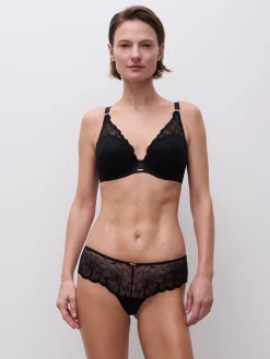 Chantelle FLEURS Voorgevormde Plunge BH - Zwart