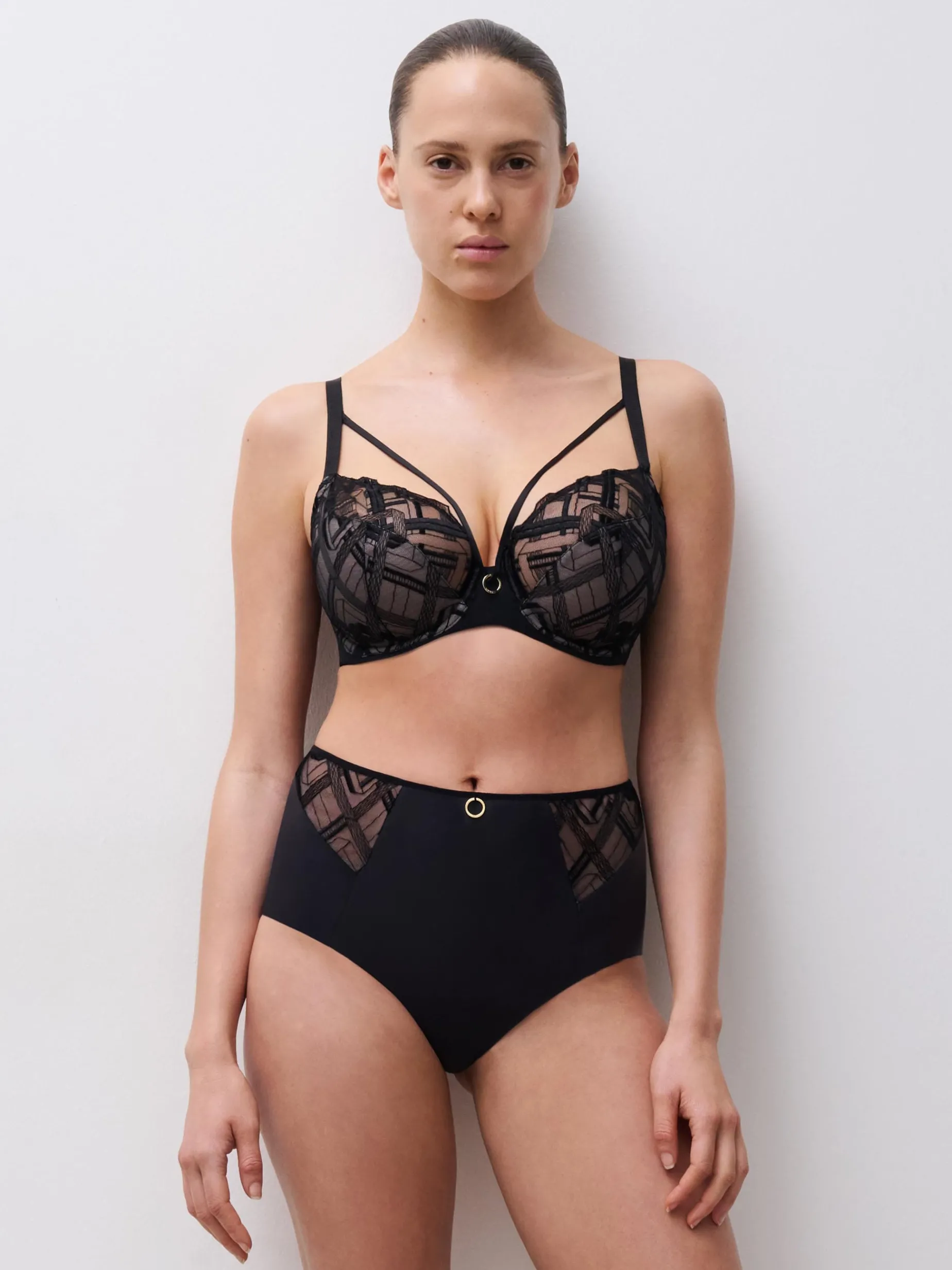 Chantelle GRAPHIC SUPPORT Niet Voorgevormde Beugel BH - Zwart