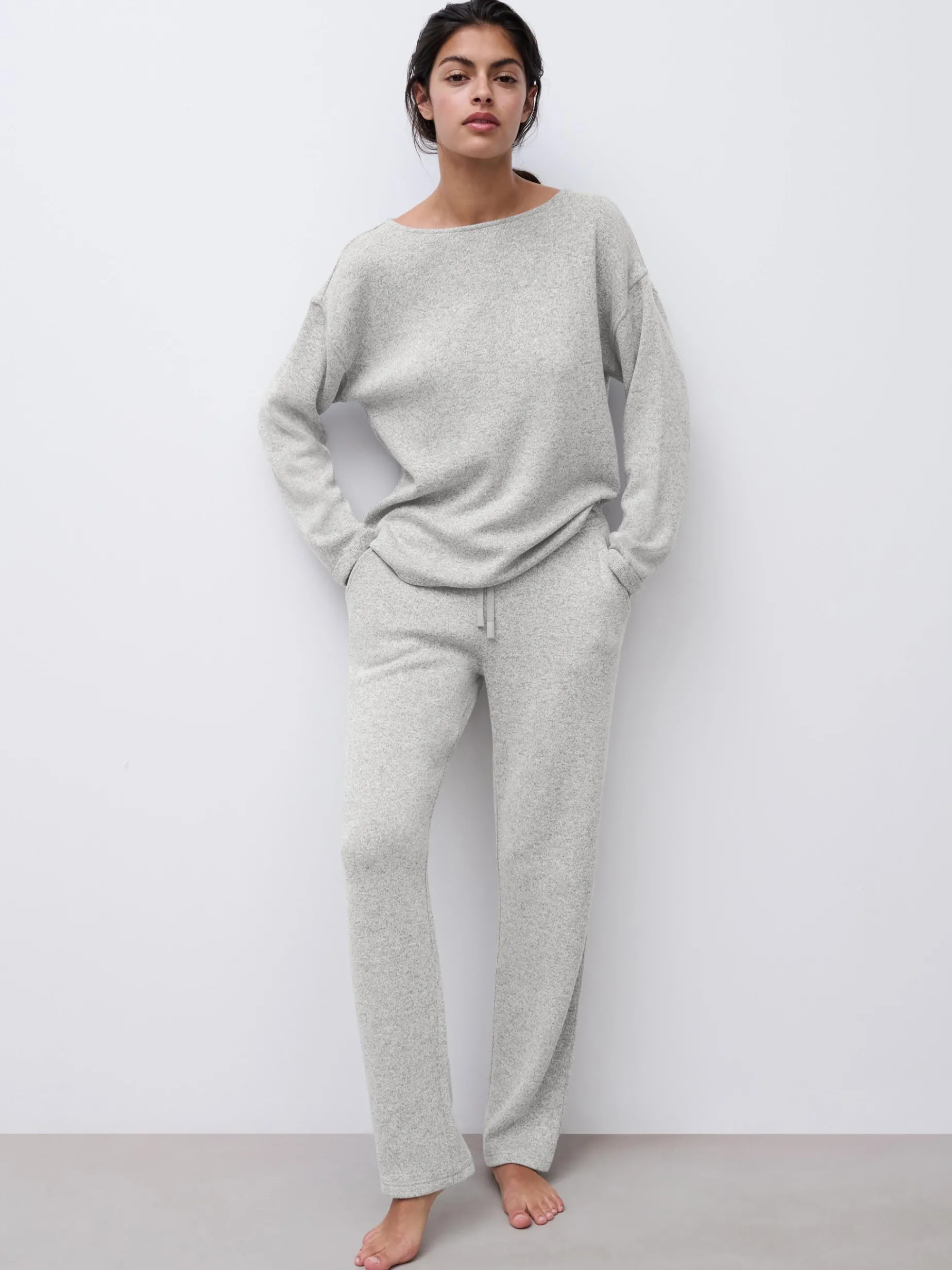 Chantelle JERRY Top Lange Mouw - Heather grey