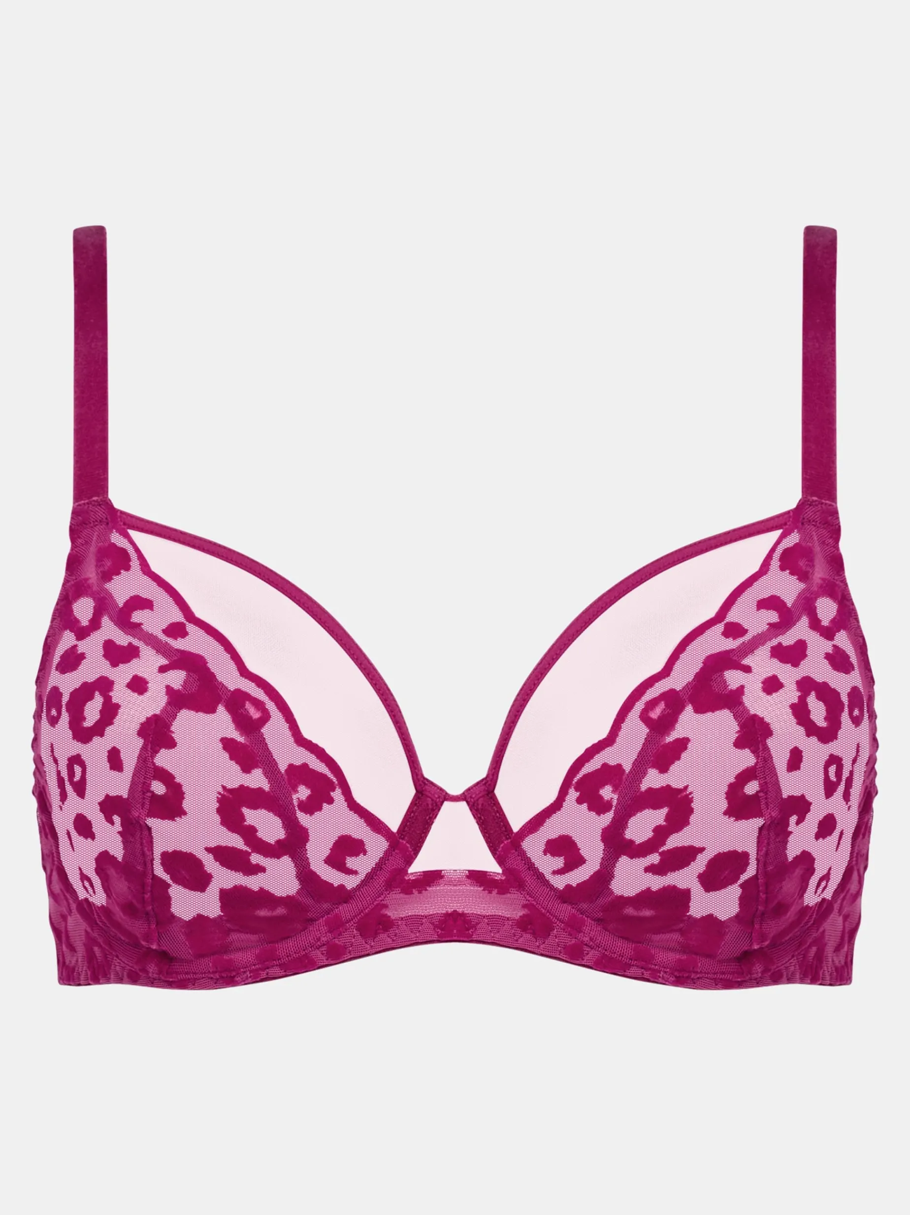 CHANTELLE PULP GIRLS Niet voorgevormde Beugel BH - Dark Fushia