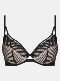 CHANTELLE PULP PLAY Plunge t-shirt BH - Zwart