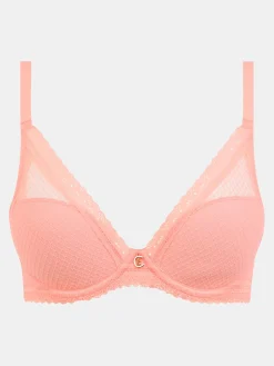Chantelle Romance Plunge BH - Fluorroze