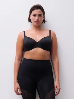 Chantelle SEXY SHAPE Corrigerende Hoge Taille Slip met Pijpjes - Zwart