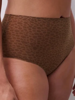 Chantelle Softstretch Softstretch Hoge Taille Slip - Wild Brown