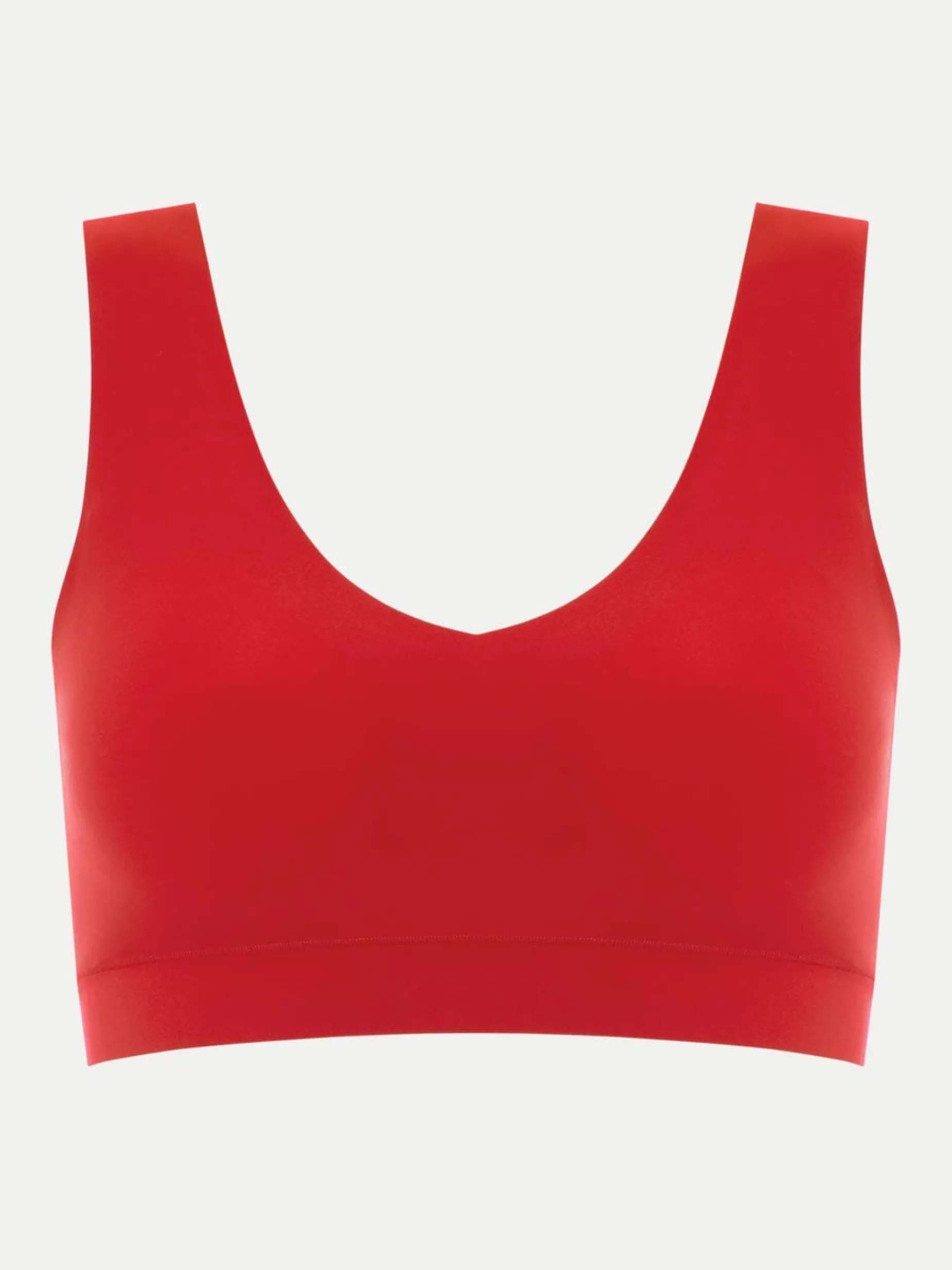 Chantelle Softstretch V-neck top - Poppy Red