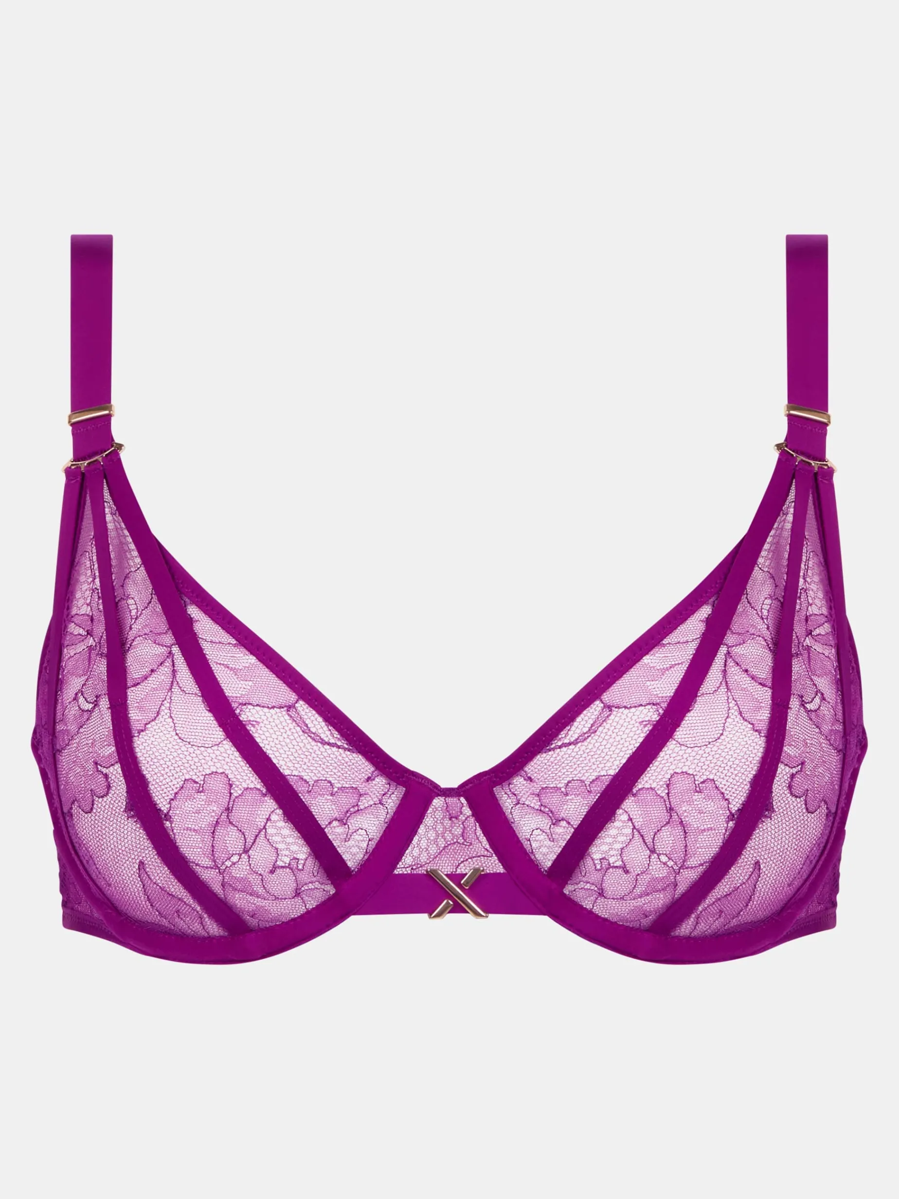 CHANTELLE X XQUISITE Niet Voorgevormde Beugel BH - Ultraviolet