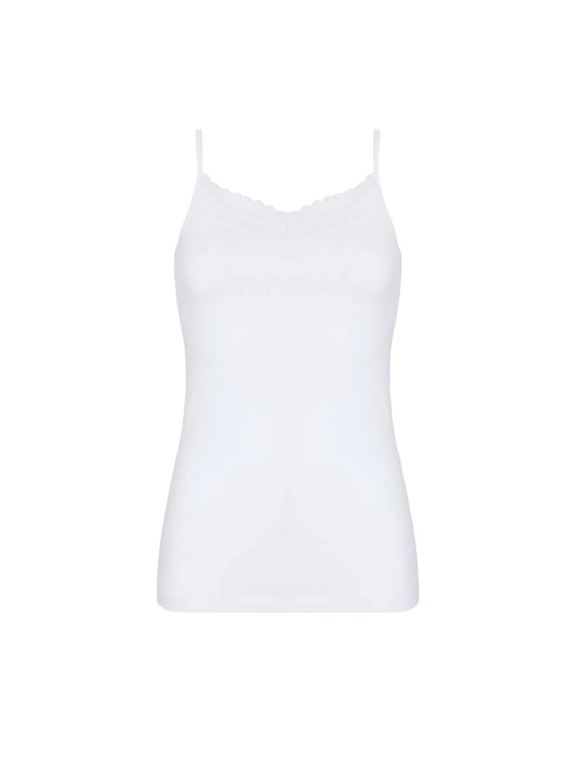 Femilet Basic Lace Hemd Katoen Kant - Wit