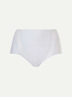 Femilet Basic Lace Hoge Taille Slip Katoen - Wit