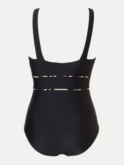 Femilet CAITLIN Beugelloos badpak met softcups - Zwart