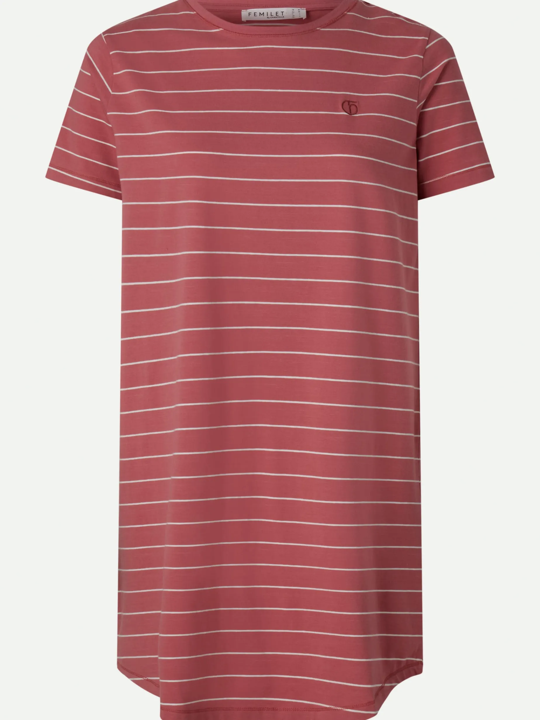 Femilet ELLIE Nachthemd korte mouw - Mauvewood stripe