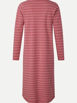 Femilet ELLIE Nachthemd lange mouw - Mauvewood stripe