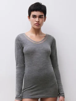 Femilet Juliana Hoge taille slip - 100% Merino wol - Heather grey