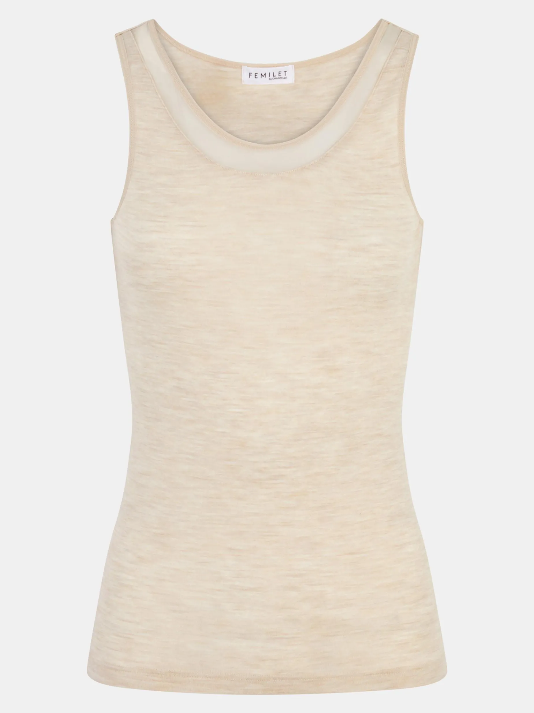 Femilet Juliana Juliana Singlet - 100% Merino wol - Heather nude