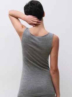 Femilet Juliana Singlet - 100% Merino wol - Heather grey