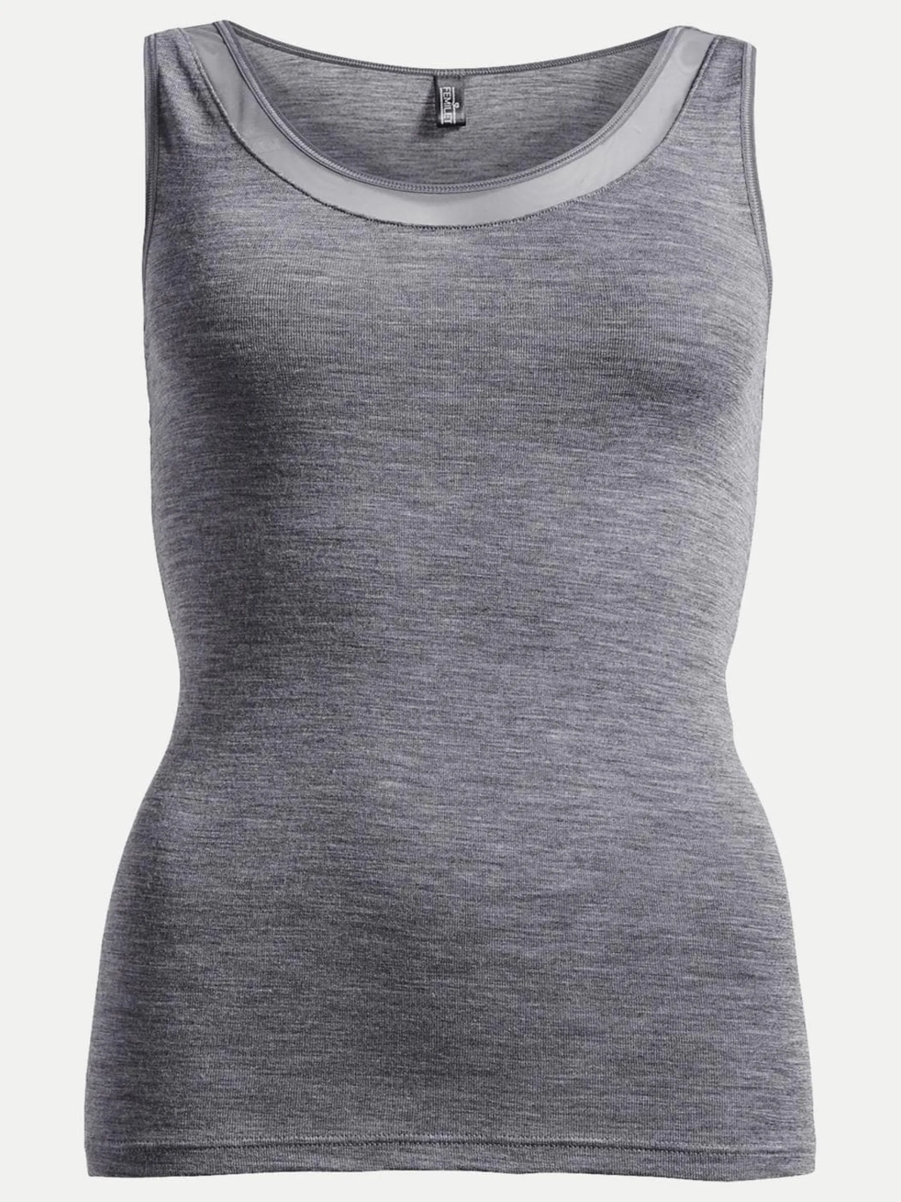 Femilet Juliana Singlet - 100% Merino wol - Heather grey