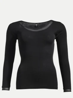 Femilet Juliana T-Shirt Lange mouwen - 100% Merino wol - Zwart