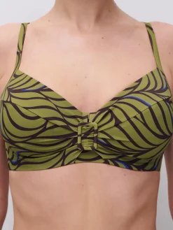 Femilet RIVERO Niet voorgevormde bikinitop - Coffee Leaves