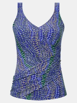 Femilet TAULA Tankini top met softcups - Blue snake