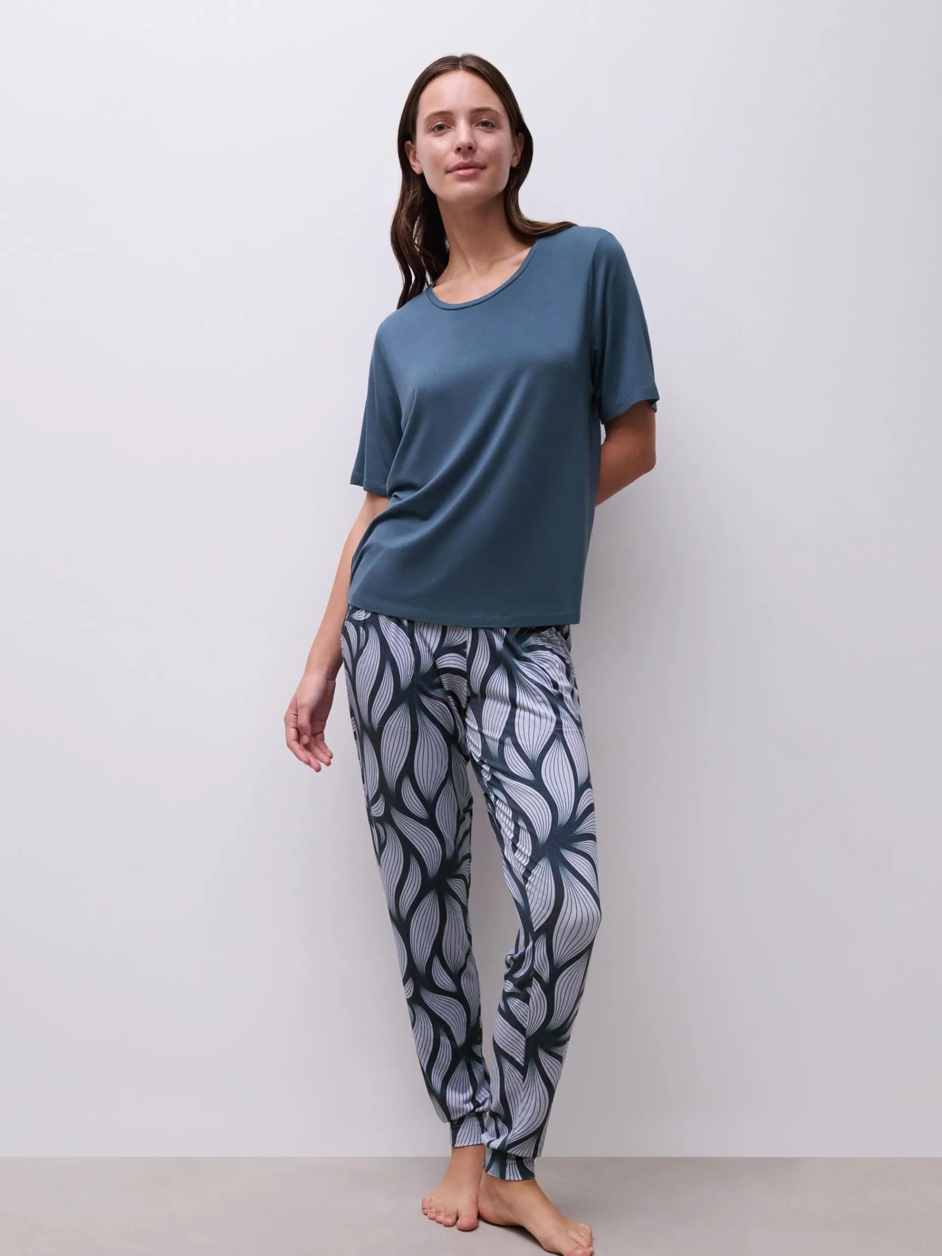 Femilet YARA Top korte mouw - Dark Denim