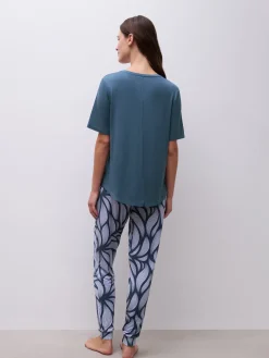 Femilet YARA Top korte mouw - Dark Denim