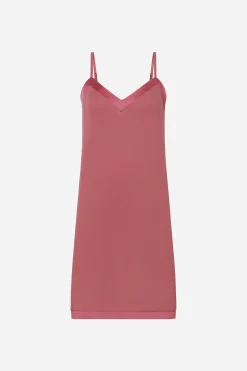 Livera BASIC SOLID Slipdress - Garnet Rose