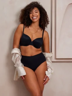 Livera Cotton Hoge Taille Slip Anna - Zwart