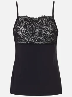 Livera Micro Lace Sasja Hemdje - Zwart