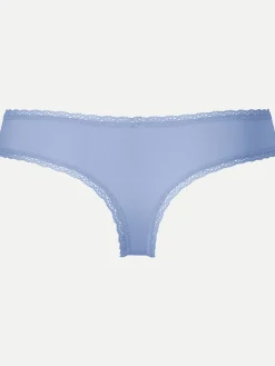 Livera Micro Lace Sasja String - Lilac Blue