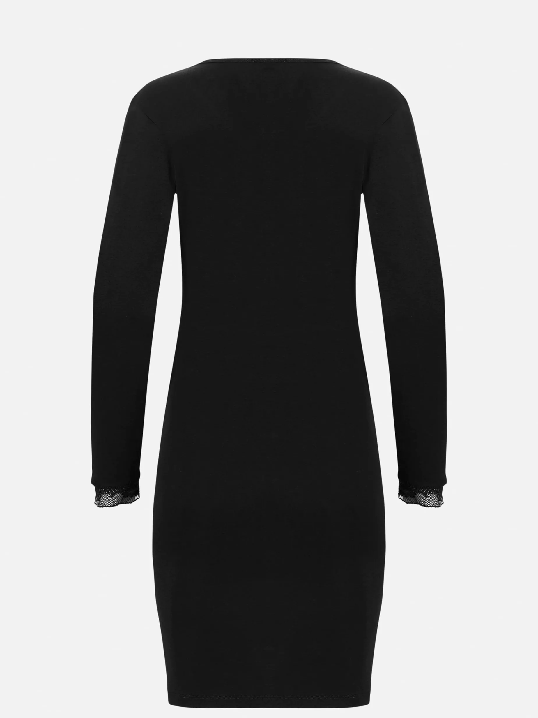 Livera MIRACLE COTTON Nightgown LS - Zwart