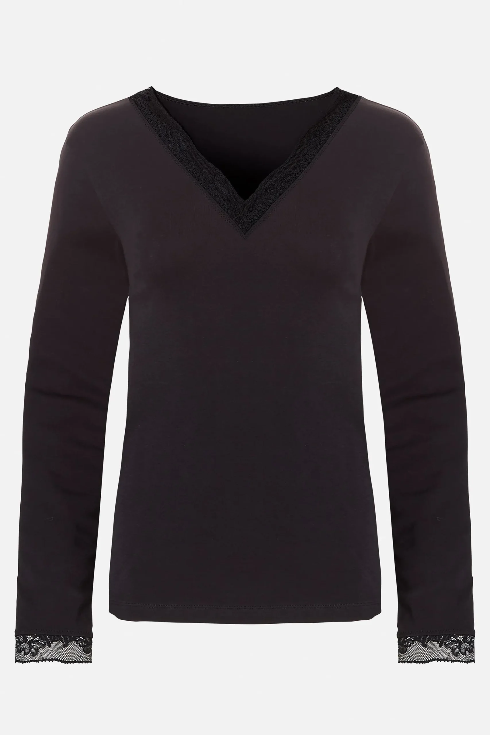 Livera MIRACLE COTTON Top LS - Zwart