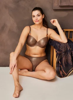 Livera RAVENNA Mid Bikinibroekje - GOLDEN FOIL