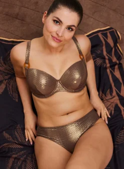Livera RAVENNA Mid Bikinibroekje - GOLDEN FOIL