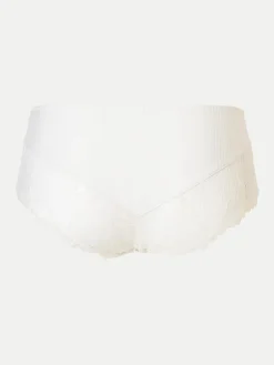 Livera Stripe Lace Hipster - Milk