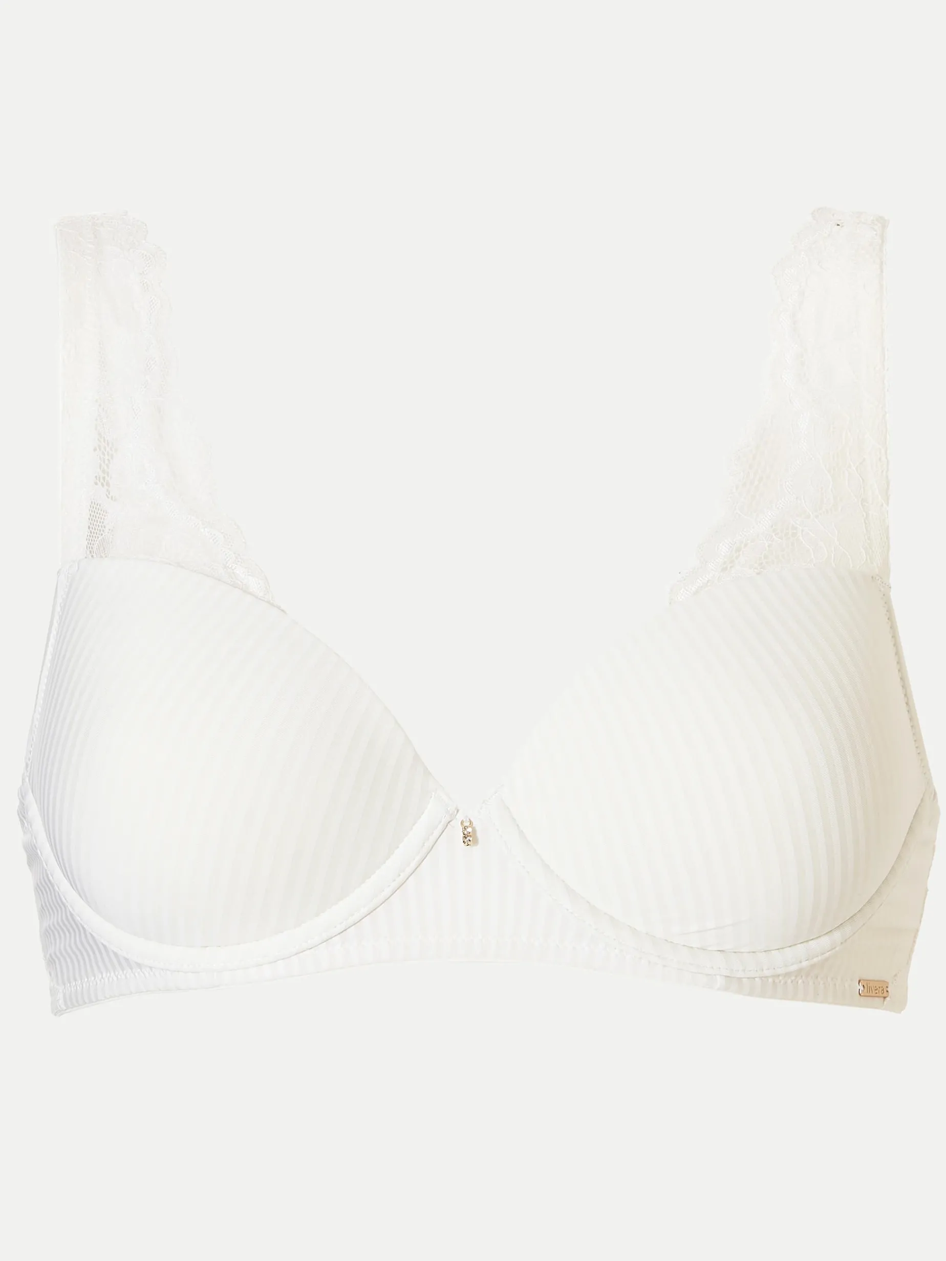 Livera Stripe Lace Voorgevormde BH Donna - Milk