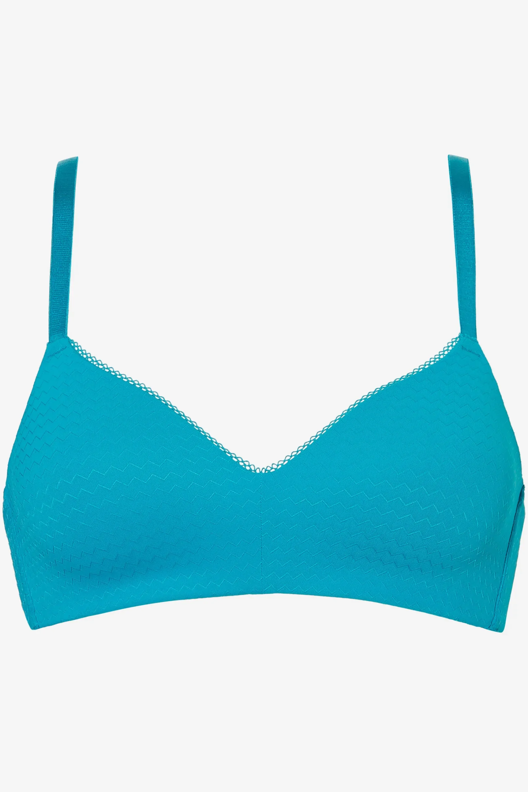 Livera Zigzag Bibi Voorgevormde BH zonder beugel - Blauw